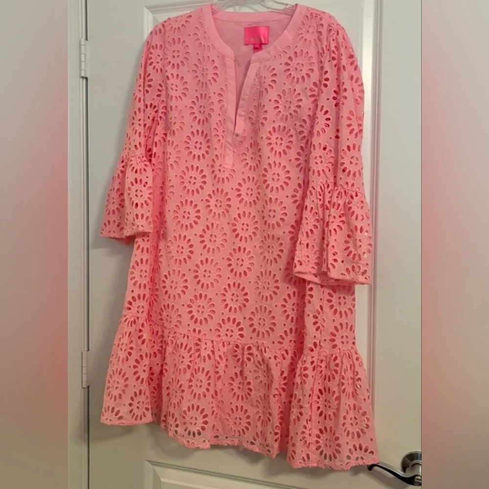 Lilly Pulitzer Bekah Eyelet Tunic Dress. Size Small. - Picture 5 of 6